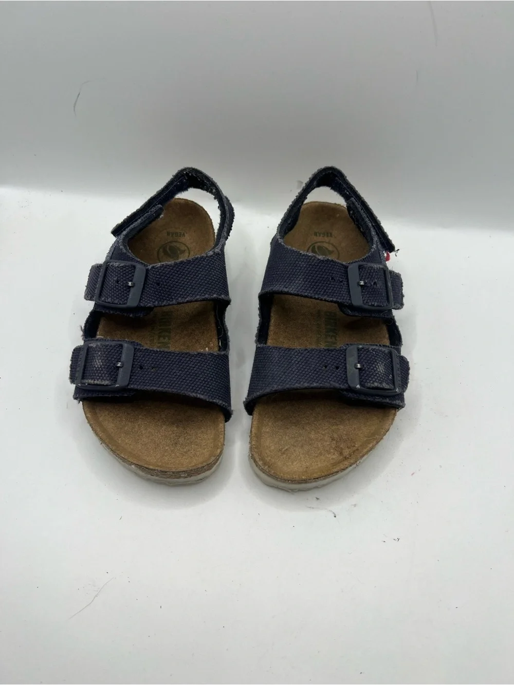 Birkenstock Navy Kids Double-Strap Open-Toe Sandals